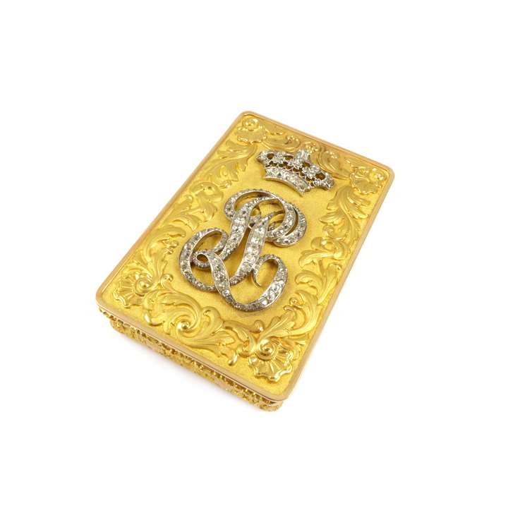 Empire French rectangular gold box by Alexandre Raoul Morel
